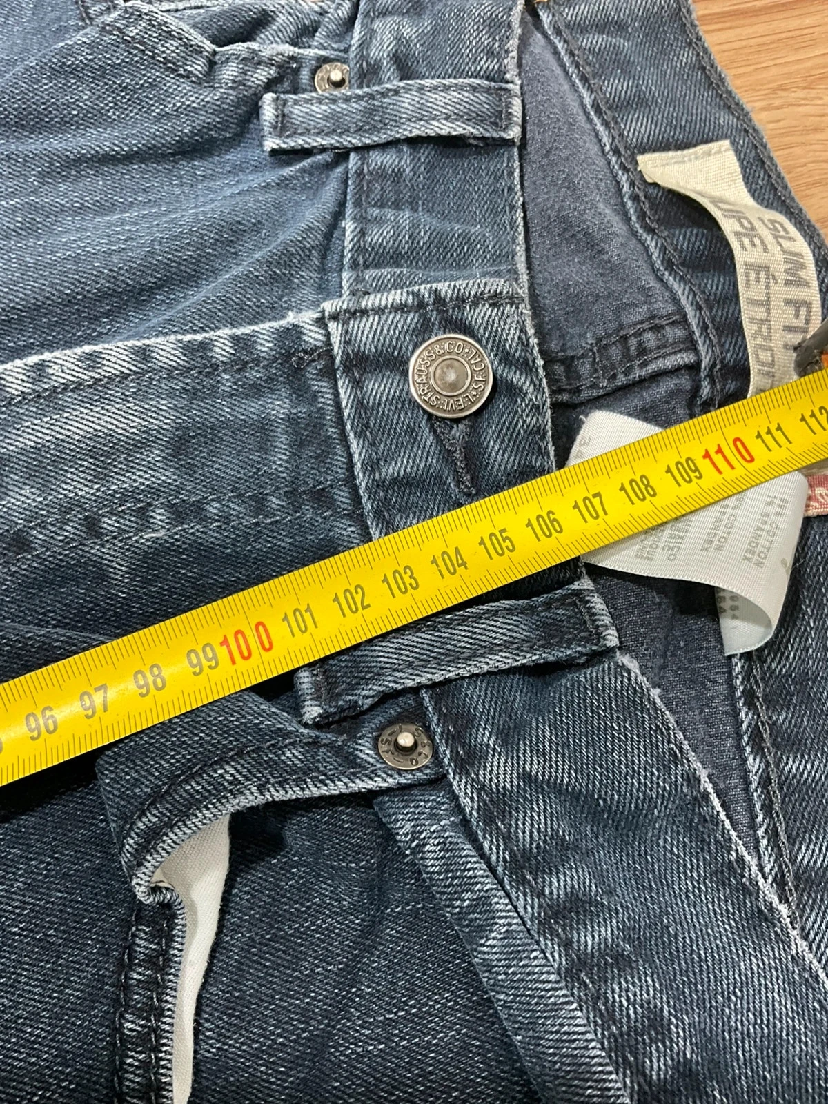 Jean Levi's Slim Fit W34 L34 Vintage Coton Noir DélavéLvh 061 – photo 13